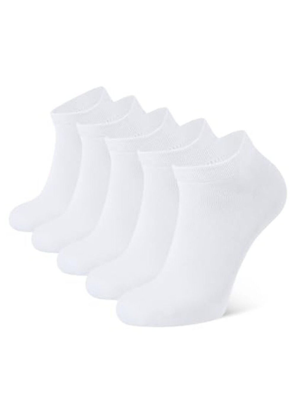 Ankle Socks Low Cut Cotton Thin Casual Athletic 5 Pack